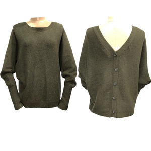 Anthropologie Olive Green Sweater